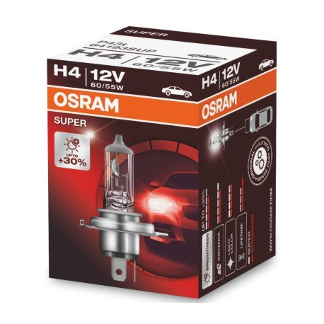 Lámpara OSRAM H4 SUPER 12V 60/55W P43t