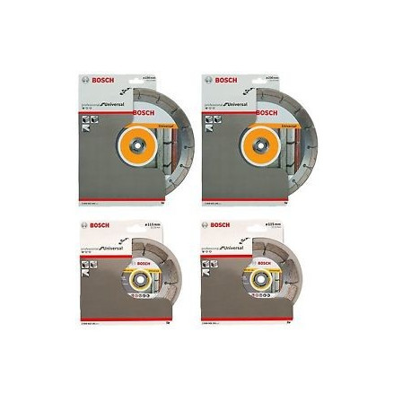 Pack 2 discos de diamante Bosch Standard for Universal 230mm + 1 tuerca SDS-Click gratis.