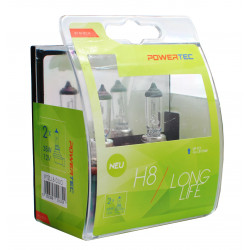 Caja 2 lámparas halógena Powertec Long Life H7 12V