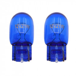 2 lámparas halógenas T20 W21 12V WHITE