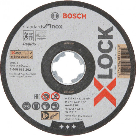 Disco de corte Bosch standard for inox 115x1