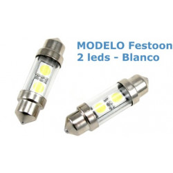 2 Bombillas de LED Festoon de 36mm