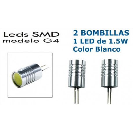2 Bombillas de LED G4 1 Led de 1.5W