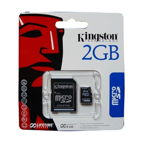 Tarjeta Micro SD 2GB + Adaptador