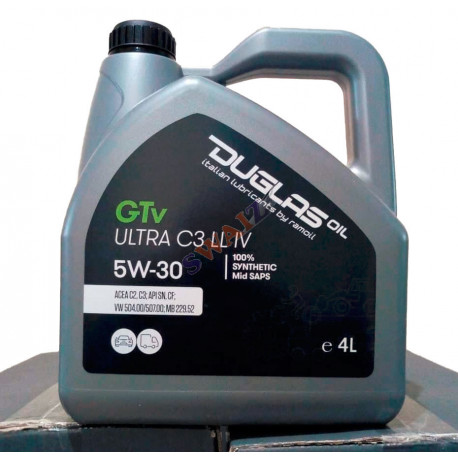 DUGLAS GTx ULTRA "5W-30" C3 LL IV- Low SAPS - Envase 5l.
