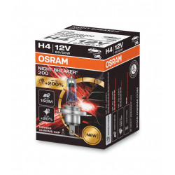 2 lámparas OSRAM H4 NIGHT BREAKER LASER 12V 60/55W P43t
