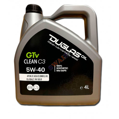 DUGLAS GTx CLEAN C3 "5W-40"- Mid SAPS - Envase 5l.