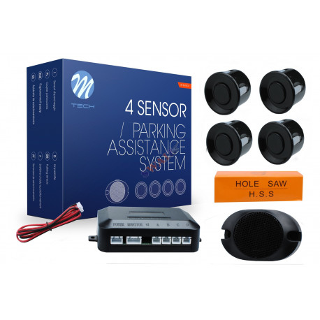 Kit de 4 sensores de aparcamiento con altavoz