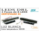 Faros de 8 Leds 111mm DLR Blancos Luz Diurna Certificado E4