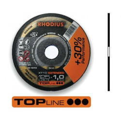 RHO206163 Disco corte inox Rhodius XT10-125X1