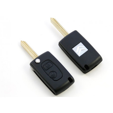 Carcasa de llave para Citroen XSara C3 C4 C5 con espadín y 2 botones -  SWAIZ COMMERCIAL