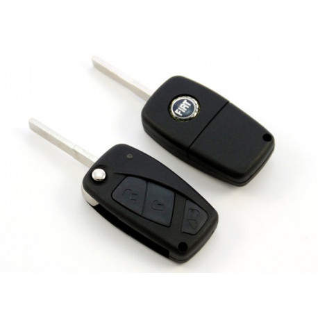 Carcasa de sílice para llave de coche, cubierta de llave de hoja sin cortar  para Fiat 500, Panda, Punto Bravo, 3 botones - AliExpress