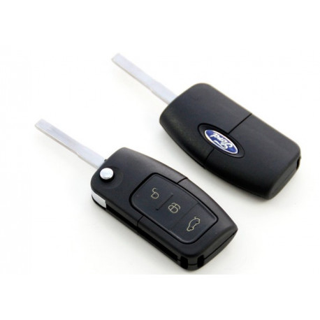 Carcasa de llave para Ford Fiesta Focus Mondeo con espadín plegable y 3 botones