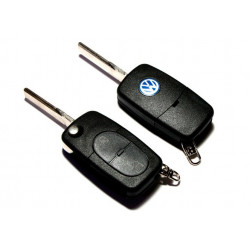 Carcasa de llave para VW Golf Passat Polo Bora con espadín y 2 botones