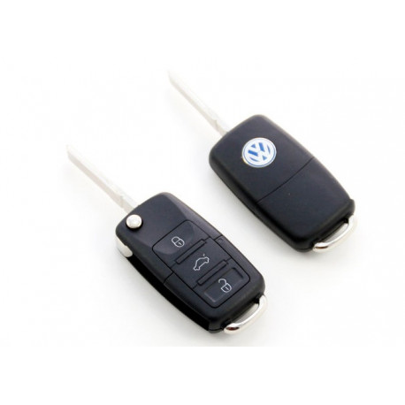 Carcasa de llave para VW con espadín plegable y 3 botones