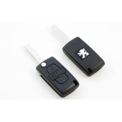 Carcasa de llave para Peugeot 807 1007 5007 con espadín plegable y 4 botones