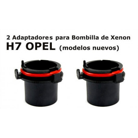 Adaptadores Xenon para H7 OPEL modelos nuevos