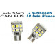 2 Bombillas de LED T10 Posición 18 Leds SMD Blancos para CANBUS