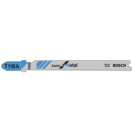 Hojas de sierra Bosch T 118A metal