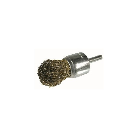 Cepillo pincel D.25 nylon abrasivo grano fino espiga de 6 mm