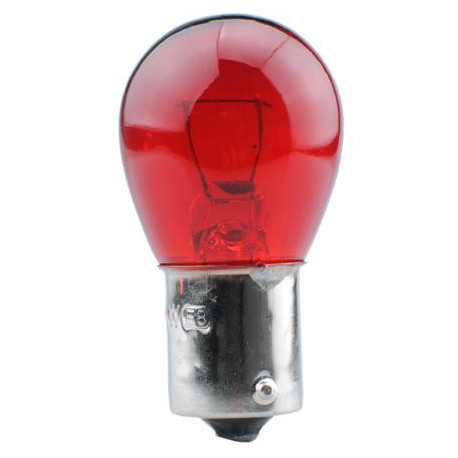 Caja 10 Lámparas halógenas mini BAU15S 21W 12V Rojo E8