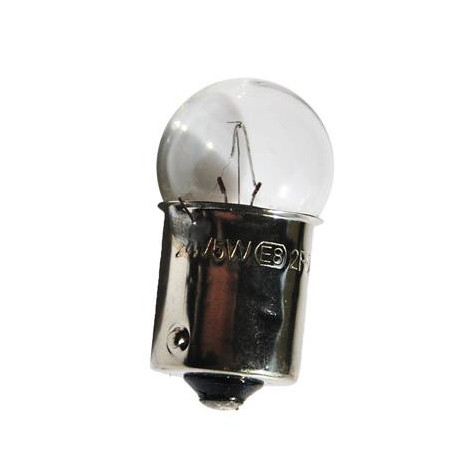 Caja 10 Lámparas halógenas mini G18 Ba15s 24V/5W Transparente