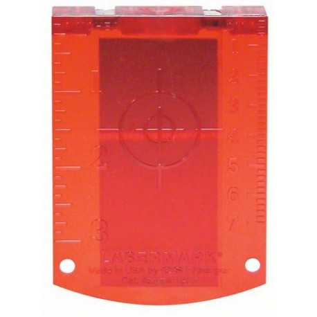 Placa reflectora de medida (roja)